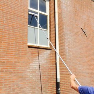 telescoopsteel ramen wassen