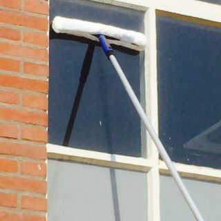 telescoopsteel ramen wassen