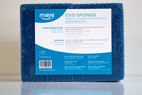 Spons HACCP 4 stuks | Blauw