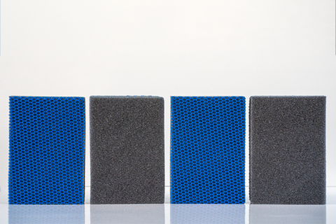 Spons HACCP 4 stuks | Blauw