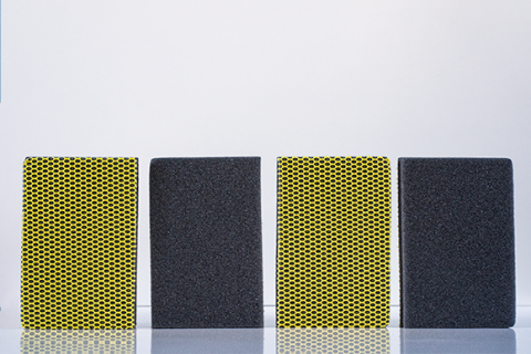 Spons HACCP 4 stuks | Geel