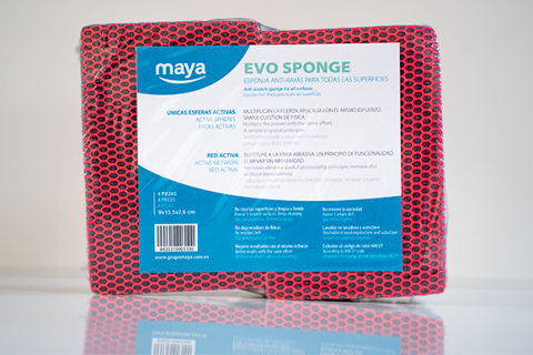 Spons HACCP 4 stuks | Rood