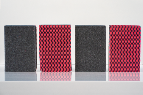 Spons HACCP 4 stuks | Rood