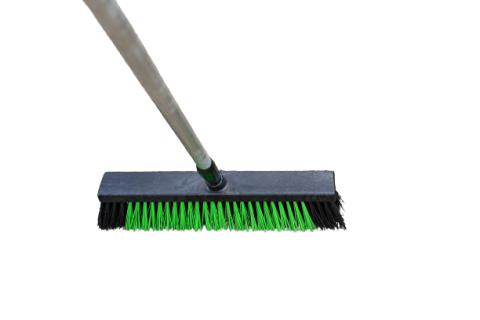 OB Straatbezem groen + steel 150 cm 