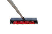 OB Straatbezem rood + steel 150 cm 