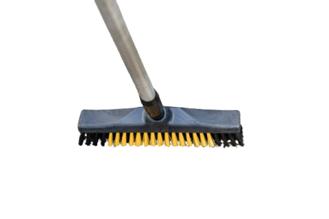 OB Schrobber 30 cm geel + steel 150 cm 