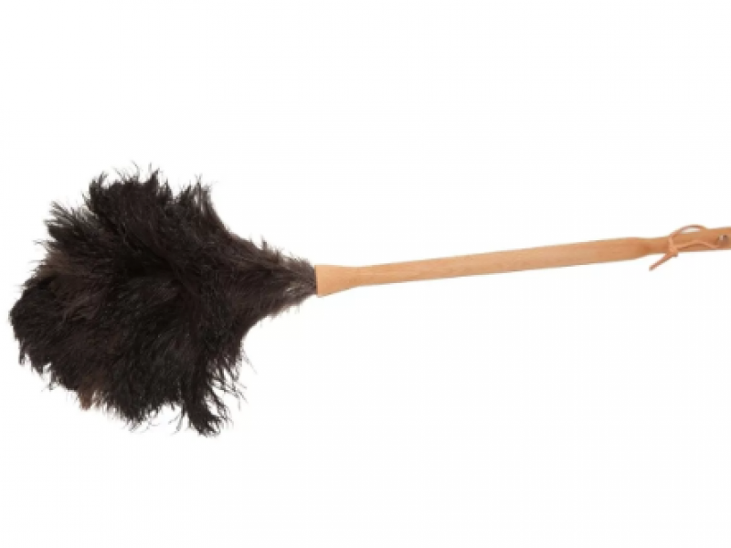 Struisvogelveren plumeau van Cleaning academy